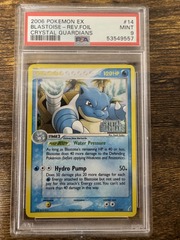 2006 Pokemon EX Crystal Guardians 14 Blastoise Reverse Foil PSA 9 53549557