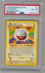 1999 Pokemon Game 21 Electrode Shadowless PSA 8 62160742