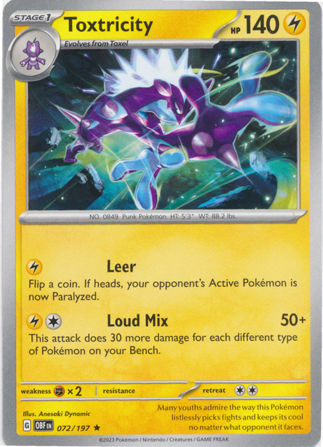 Toxtricity - 072/197 - Non-Holo Theme Deck Exclusive