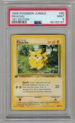 1999 Pokemon Jungle 60 Pikachu 1st Edition PSA 9 62163167