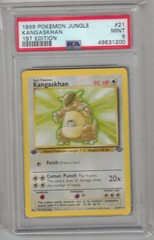 1999 Pokemon Jungle 21 Kangaskhan 1st Edition PSA 9 49631200