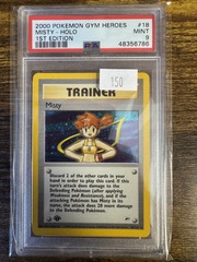 2000 Pokemon Gym Heroes 1st Edition 18 Misty PSA 9 48356786