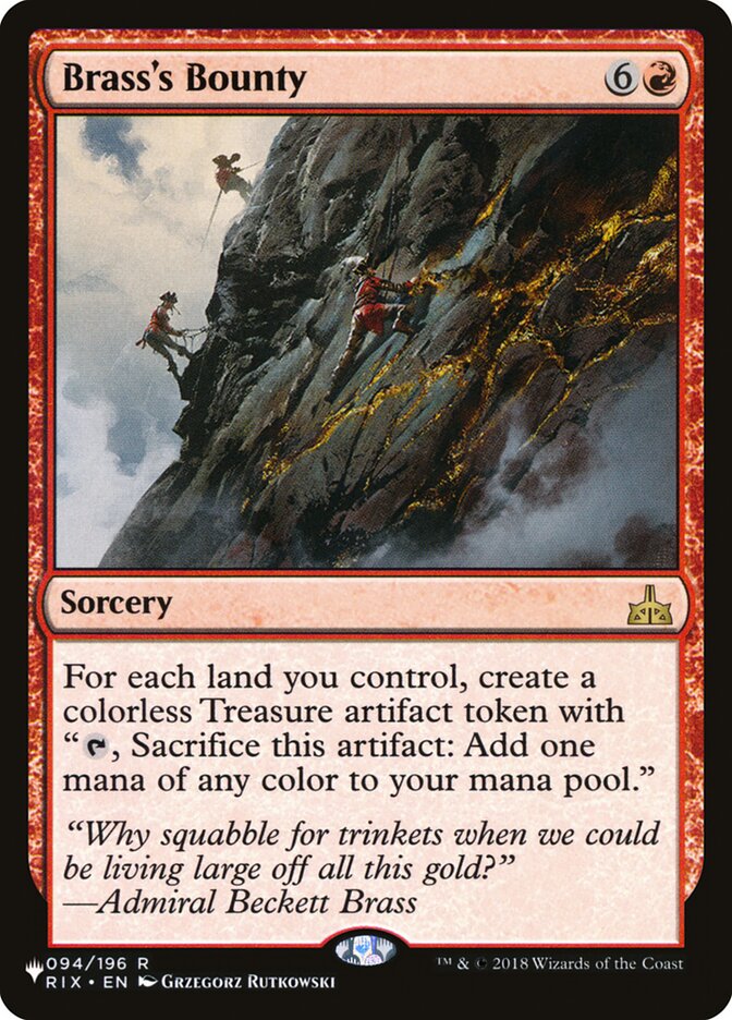 Brasss Bounty - The List