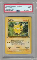 1999 Pokemon Jungle 60 Pikachu 1st Edition PSA 9 62163172