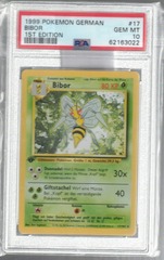 1999 Pokemon German 17 Bibor 1st Edition PSA 10 62163022