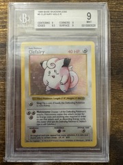 1999 Pokemon Base Set Shadowless 5 Clefairy Holo BGS 9 0015993528