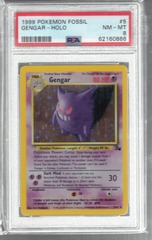 1999 Pokemon Fossil 5 Gengar Holo PSA 8 62160866