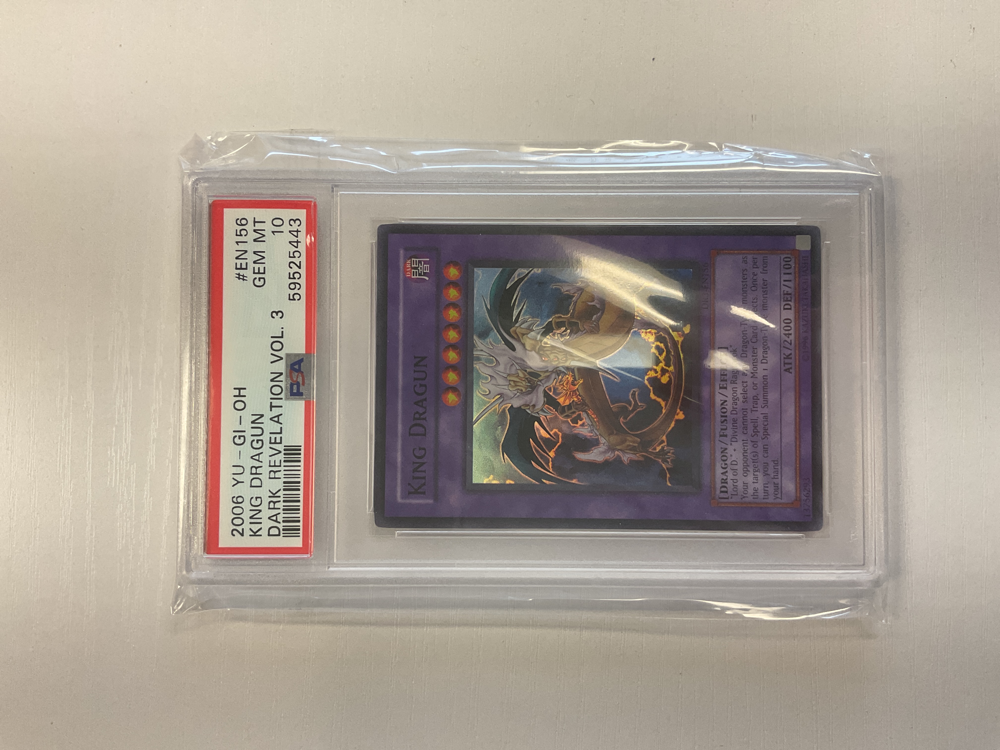King Dragun - PSA 10 DR3-EN156