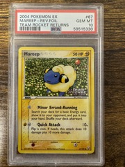 2004 Pokemon EX Team Rocket Returns 67 Mareep Reverse Foil PSA 10 59515330