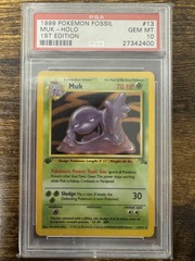 1999 Pokemon Fossil 13 Muk Holo 1st Edition PSA 10 27342400