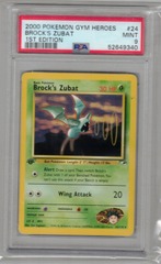 2000 Pokemon Gym Heroes 24 Brock's Zubat 1st Edition PSA 9 52649340