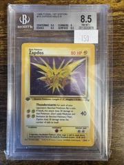 1999 Pokemon Fossil 1st Edition 15 Zapdos BGS 8.5 0013320976