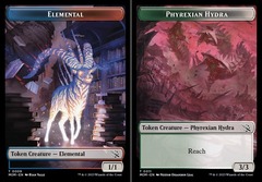 Elemental Token (0009) // Phyrexian Hydra Token (0011) - Foil