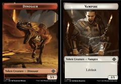 Dinosaur Token (009) // Vampire Token - Foil