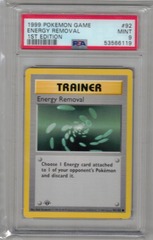 1999 Pokemon Game 92 Energy Removal 1st Edition PSA 9 53566119