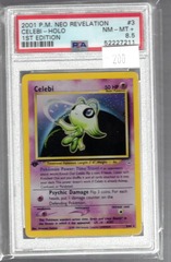 2001 P.M. Neo Revelation 3 Celebi Holo 1st Edition PSA 8.5 52227211