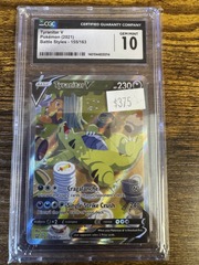 2021 Pokemon Battle Styles 155 Tyranitar V CGC 10 1401044830014
