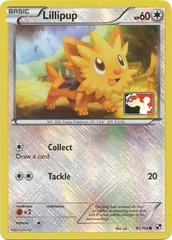Lillipup - 81/114 - Promotional - Crosshatch Holo Pokemon League Trio Season 2011