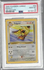 1999 Pokemon Jungle 24 Pidgeot 1st Edition PSA 10 62163128