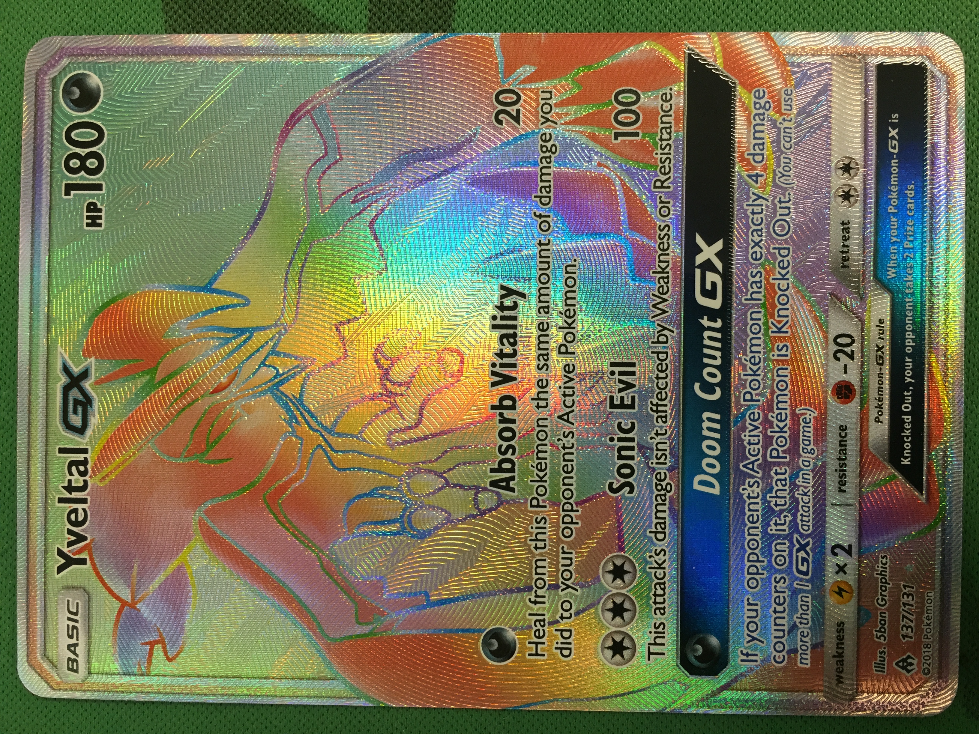 Yveltal GX - 137/131 - Secret Rare