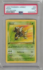 1999 Pokemon Jungle 25 Pinsir 1st Edition PSA 9 52649332