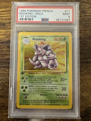 1999 Pokemon French Base Set 11 Nidoking Holo 1st Edition PSA 9 48131087