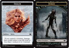 Emblem - Serra the Benevolent // Zombie Token