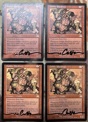 Goblin Piledriver x4 Signed Matt Cavotta Onslaught LP/MP