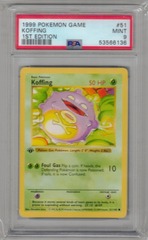 1999 Pokemon Game 51 Koffing 1st Edition PSA 9 53566136