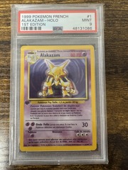 1999 Pokemon French Base Set 1 Alakazam Holo 1st Edition PSA 9 48131086