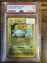 1999 Pokemon Base Set Unlimited 15 Venusaur PSA 7 53566099