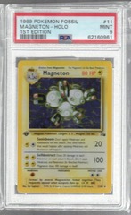 1999 Pokemon Fossil 11 Magneton Holo 1st Edition PSA 9 62160961