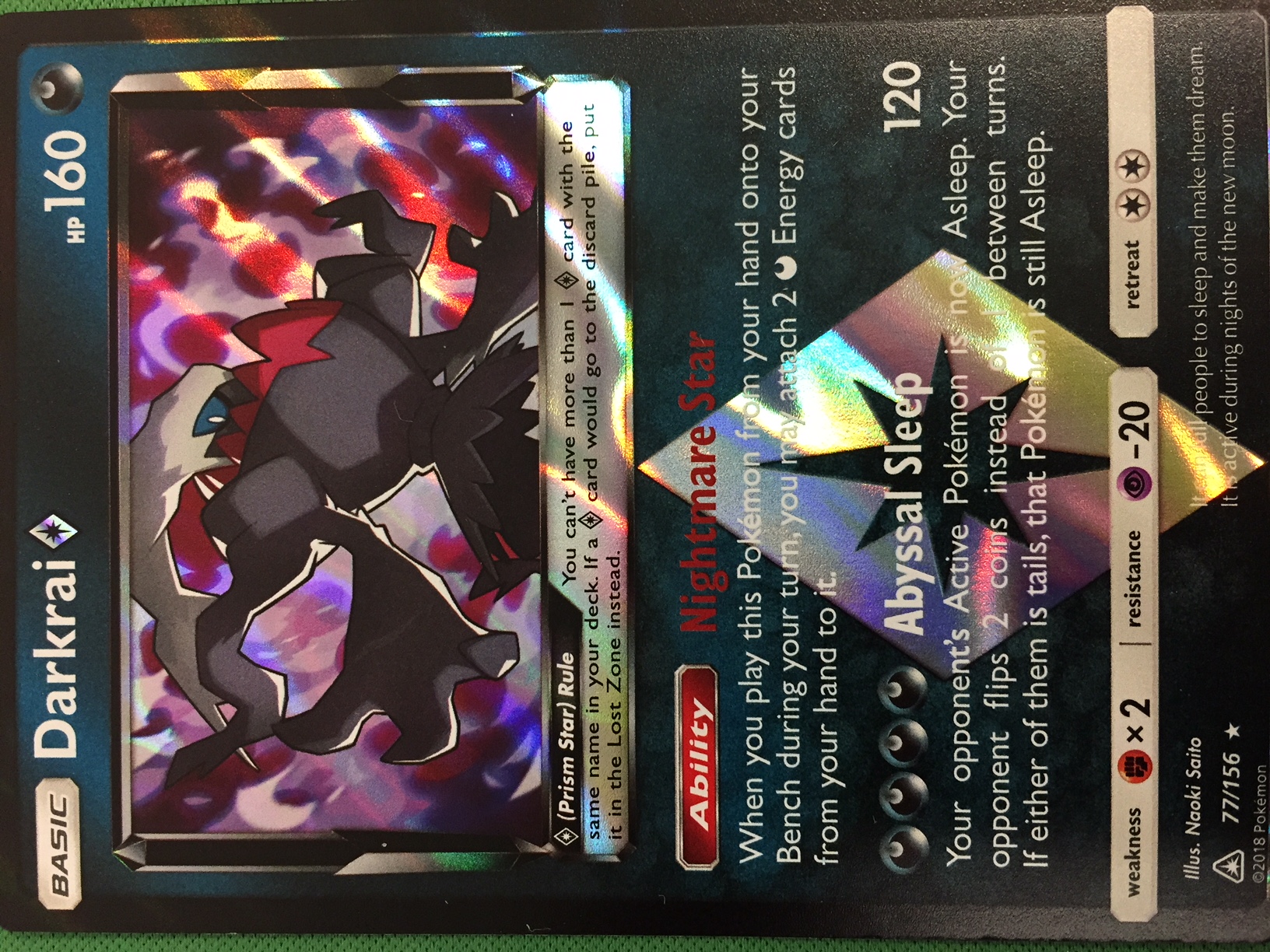 Darkrai Prism - 77/156 - Holo Rare