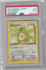 1999 Pokemon Jungle 21 Kangaskhan 1st Edition PSA 9 52649333