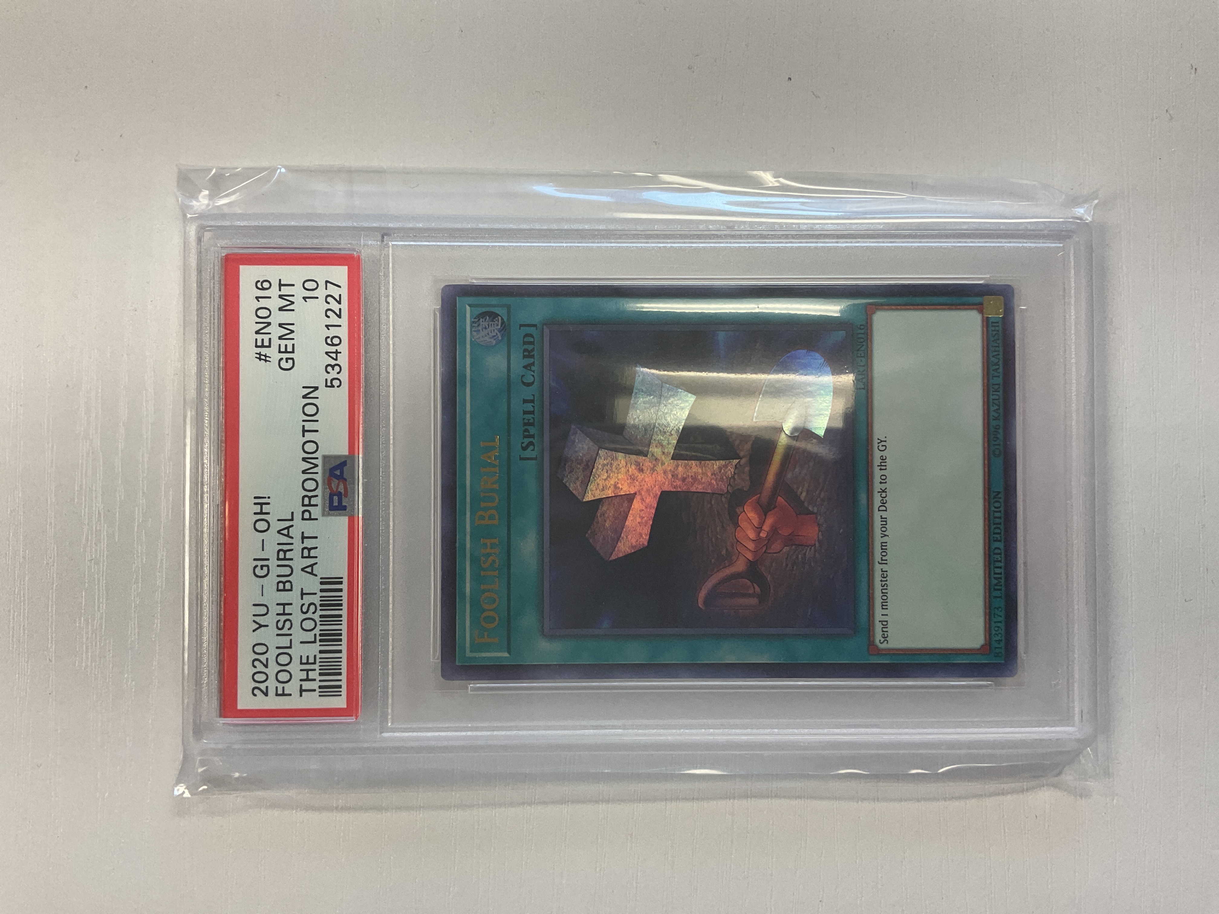 Foolish Burial - PSA 10 LART-EN016 Lost Art