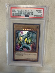 Blue-Eyes White Dragon LDS2-EN001 - Ultra Rare PSA 9