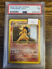 2000 Pokemon Neo Genesis Unlimited 17 Typhlosion PSA 7 54692982