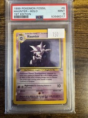 1999 Pokemon Fossil 1st Edition 6 Haunter PSA 9 53566317