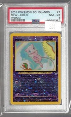 2001 Pokemon So. Islands 1 Mew Holo Promo PSA 8 53557425