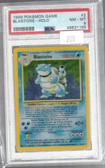 1999 Pokemon Game 2 Blastoise Holo PSA 8 49631165