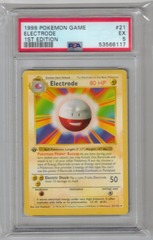 1999 Pokemon Game 21 Electrode 1st Edition PSA 5 53566117