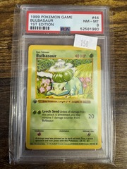 1999 Pokemon Base Set 1st Edition 44 Bulbasaur PSA 8 52581980