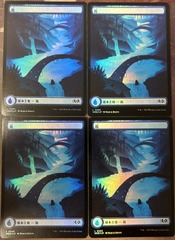 Island Foil #263 x4 Japanese Wilds of Eldraine