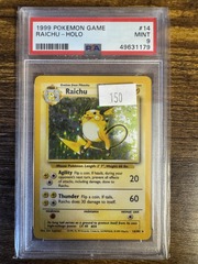 1999 Pokemon Base Set Unlimited 14 Raichu PSA 9 49631179