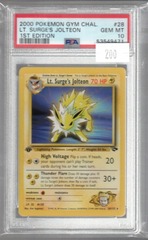 2000 Pokemon Gym Chal. 28 Lt. Surge's Jolteon 1st Edition PSA 10 53549471