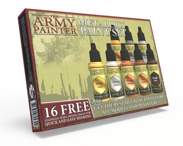 Army Painter Metallics 8-piece Paint Set