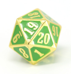 MTG Roll Down Counter - Shiny Gold w/ Green