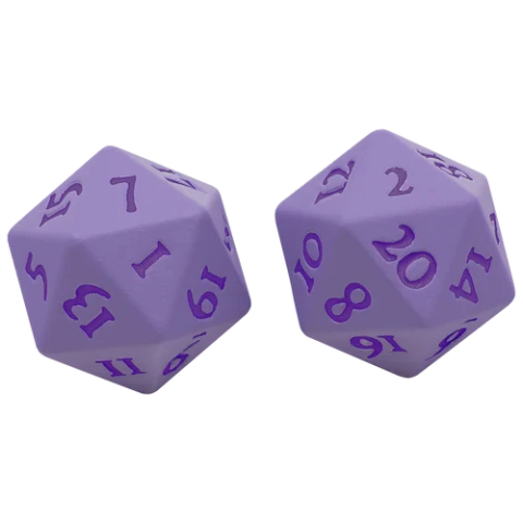 Vivid Heavy Metal Dice - Purple