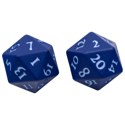 Vivid Heavy Metal Dice - Blue