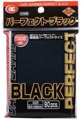 KMC Perfect Fit Black Sleeves - Full Size (89 x 64mm) - (80 ct)